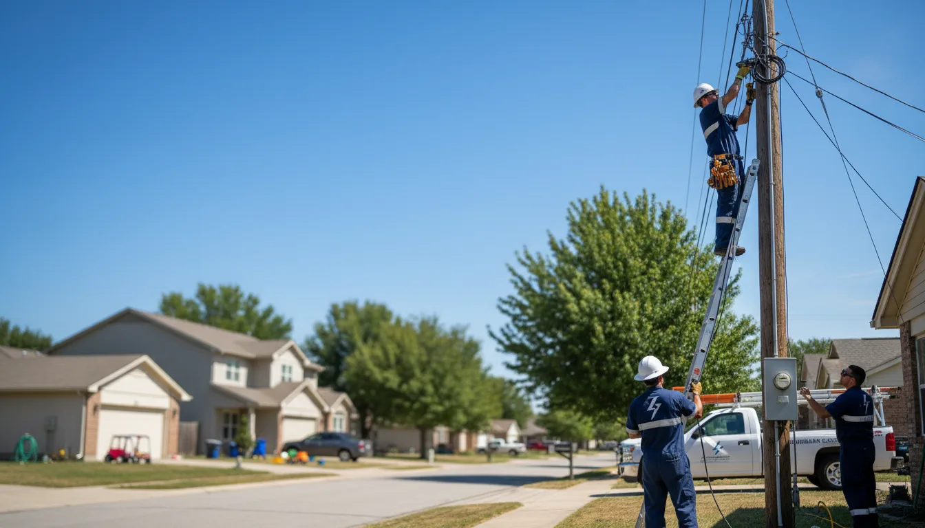 Residential electrician providing installation services in Portland, MO